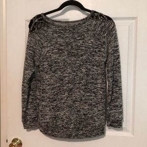 Black sweater top from Charlotte Russe